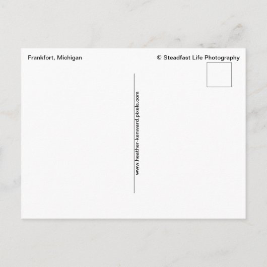 Carte Postale Soirée miraculeuse à Frankfort Light (Dos)