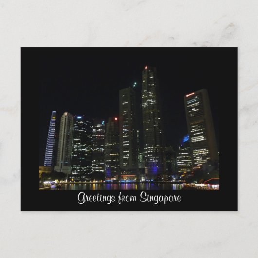 Carte Postale soirée singapour (Devant)