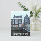 Carte Postale Soirée Singel Amsterdam (Debout devant)