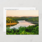 Carte Postale Soirée sur Bull Shoals Lake (Devant / Derrière)