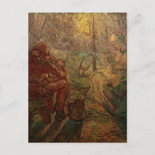 Carte Postale Soirée - The Watch par Vincent van Gogh (Devant)