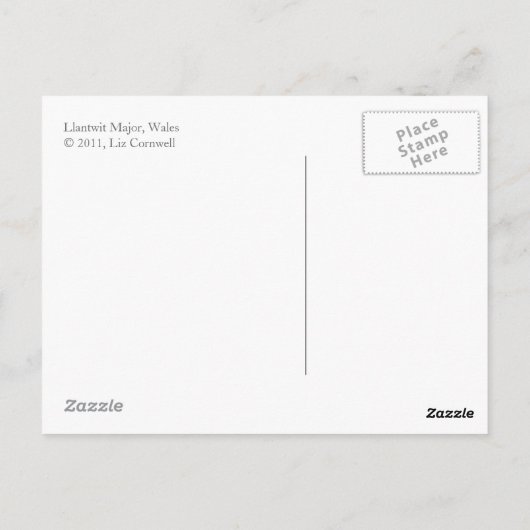 Carte Postale Soirée tranquille sur la plage (Dos)