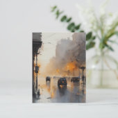 Carte Postale Soirée urbaine (Debout devant)
