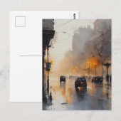 Carte Postale Soirée urbaine (Devant / Derrière)