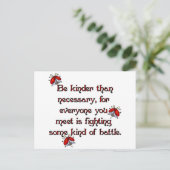 Carte Postale Sois gentil (Debout devant)