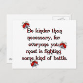 Carte Postale Sois gentil (Devant / Derrière)