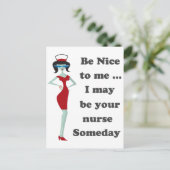 Carte Postale Sois gentil avec moi (Debout devant)