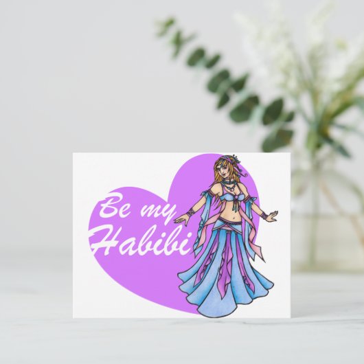 Carte Postale Sois ma danseuse du ventre Habibi (Debout devant)