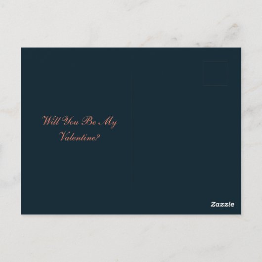 Carte Postale Sois ma Saint Valentin (Dos)