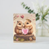 Carte Postale Sois ma Saint Valentin (Debout devant)