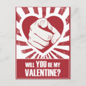 Carte Postale Sois ma Saint Valentin (Devant)