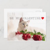 Carte Postale Sois ma Saint Valentin (Devant / Derrière)