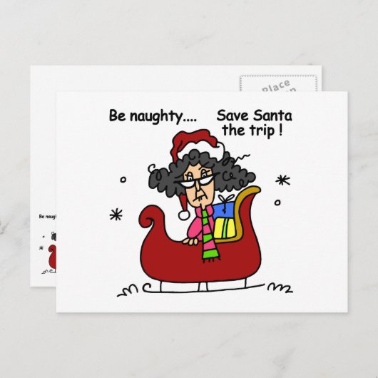 Carte Postale Sois méchant (Devant / Derrière)