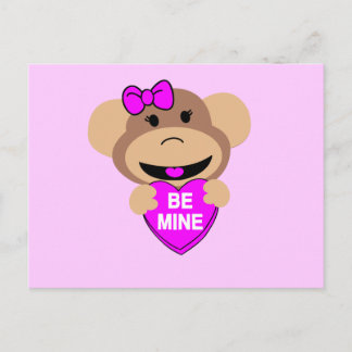 Carte Postale sois mon singe.