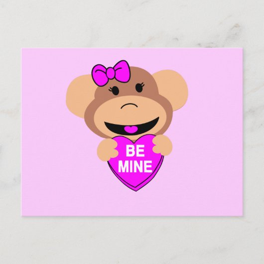 Carte Postale sois mon singe. (Devant)