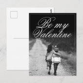 Carte Postale Sois mon Valentin - Côte à côte (Devant / Derrière)