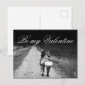 Carte Postale Sois mon Valentin - Côte à côte (Devant / Derrière)