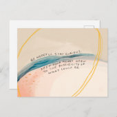 Carte Postale Sois Plein D'Espoir ! Reste Curieux. (Devant / Derrière)