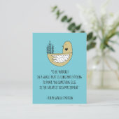 Carte Postale Sois toi-même Emerson Citation & Bird (Debout devant)