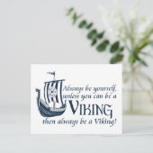Carte Postale Sois Un Viking ! (Debout devant)