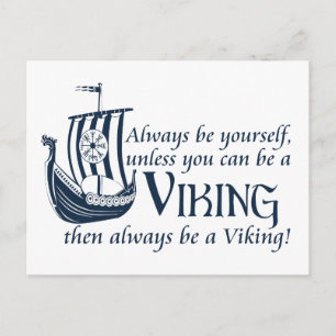 Carte Postale Sois Un Viking !