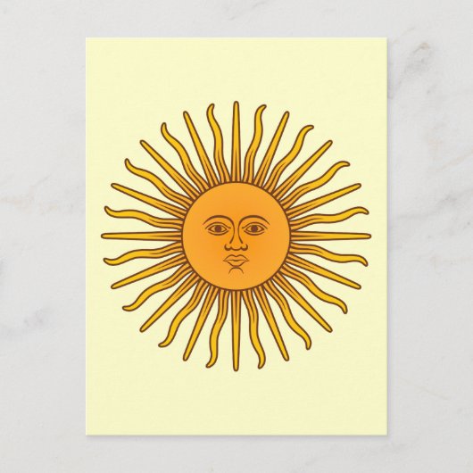 Carte Postale Sol de Mayo (Devant)