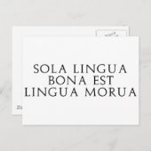 Carte Postale Sola Lingua Bona (Devant / Derrière)