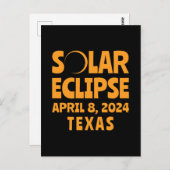 Carte Postale Solar Eclipse 2024 Texas (Devant / Derrière)