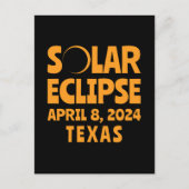 Carte Postale Solar Eclipse 2024 Texas (Devant)