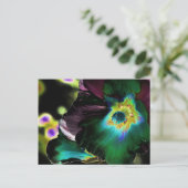 Carte Postale Solarized Hibiscus Photography -Carte postale (Debout devant)