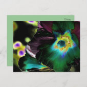 Carte Postale Solarized Hibiscus Photography -Carte postale (Devant / Derrière)