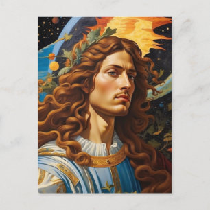 Carte Postale *~* Soldat cosmique de Dieu Terre Universe AP50
