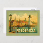 Carte Postale Soldat de Fredericia Danemark (Devant / Derrière)