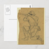 Carte Postale Soldat de tir (Devant / Derrière)