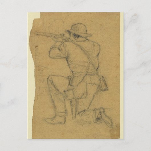 Carte Postale Soldat de tir (Devant)