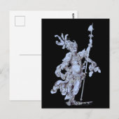 Carte Postale soldat du 17e siècle (Devant / Derrière)