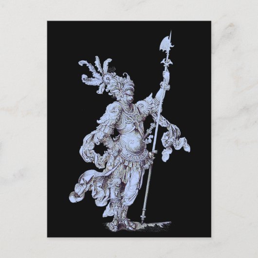 Carte Postale soldat du 17e siècle (Devant)