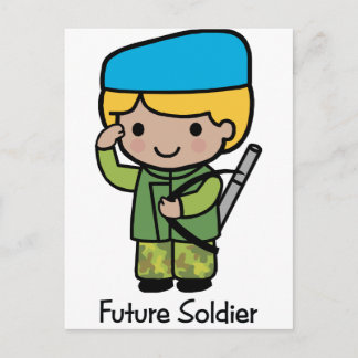 Carte Postale Soldat futur