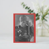 Carte Postale Soldat russe vintage (Debout devant)