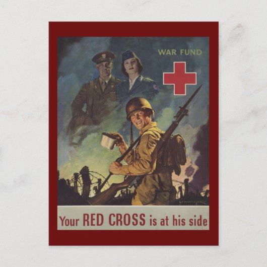 Carte Postale Soldat tenant du café (Devant)