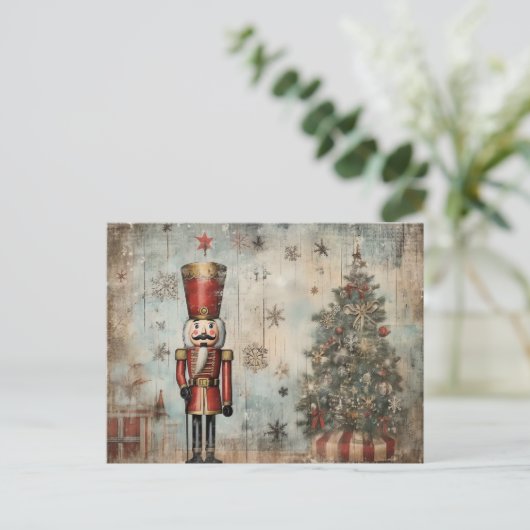 Carte Postale Soldat vintage Nutcracker (Debout devant)