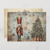 Carte Postale Soldat vintage Nutcracker (Devant / Derrière)
