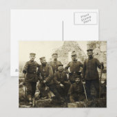 Carte Postale Soldats allemands (Devant / Derrière)