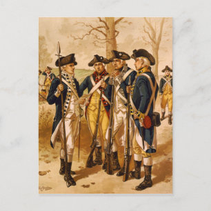 Carte Postale Soldats continentaux par Henry Alexander Ogden