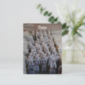 Carte Postale Soldats de Terre Cuite près de Xian Chine (Debout devant)