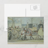 Carte Postale Soldats Français Blessés Entrant À Paris (Devant / Derrière)