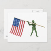 Carte Postale SoldierAmericanFlag1072509 (Devant / Derrière)
