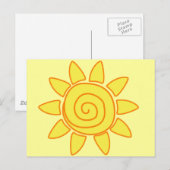 Carte Postale Soleil (Devant / Derrière)