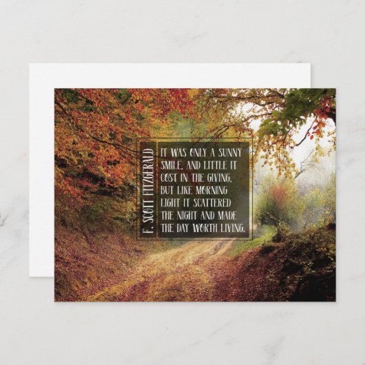 Carte Postale Soleil (Devant / Derrière)