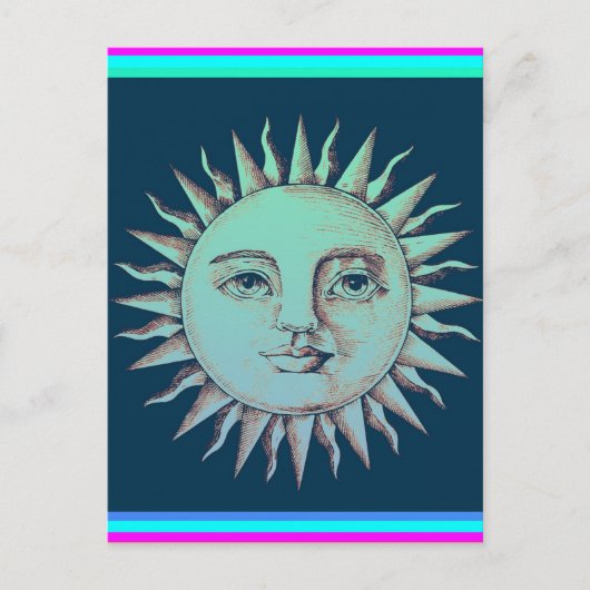 Carte postale Soleil (Devant)